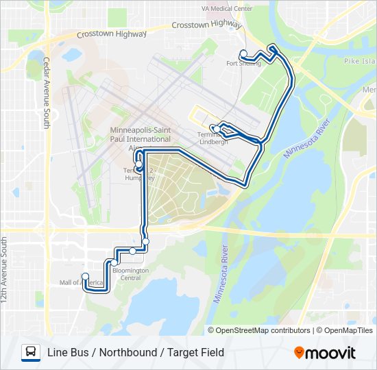 BLUE LINE BUS Bus Line Map