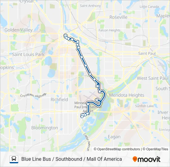 BLUE LINE BUS Bus Line Map