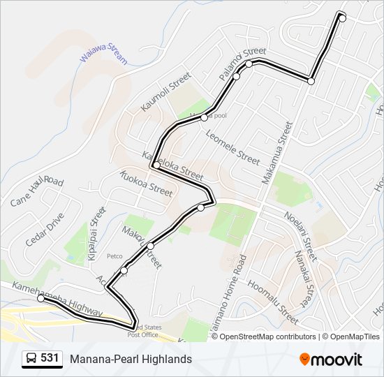Ruta 531 horarios, paradas y mapas Manana (Actualizado)