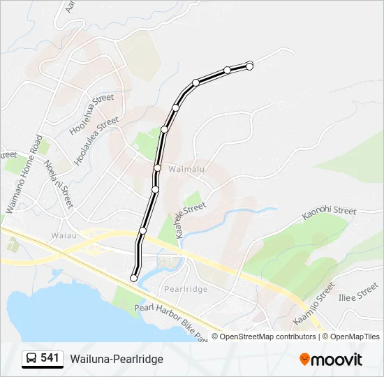 541 Bus Line Map