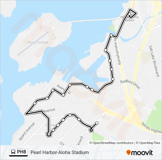 PH8 Bus Line Map