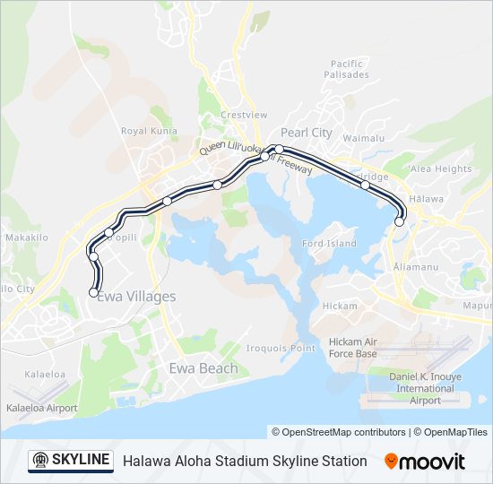 SKYLINE metro Line Map