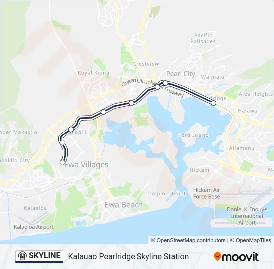 SKYLINE Metro Line Map