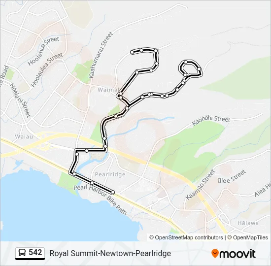 542 Bus Line Map