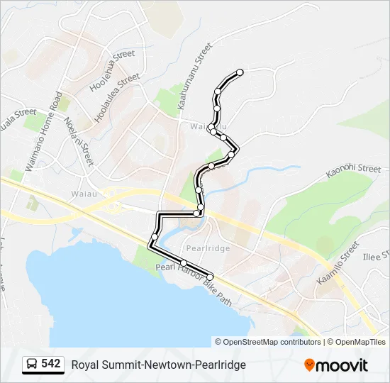 542 Bus Line Map