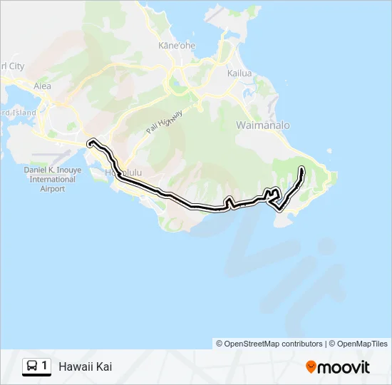 1 Bus Line Map