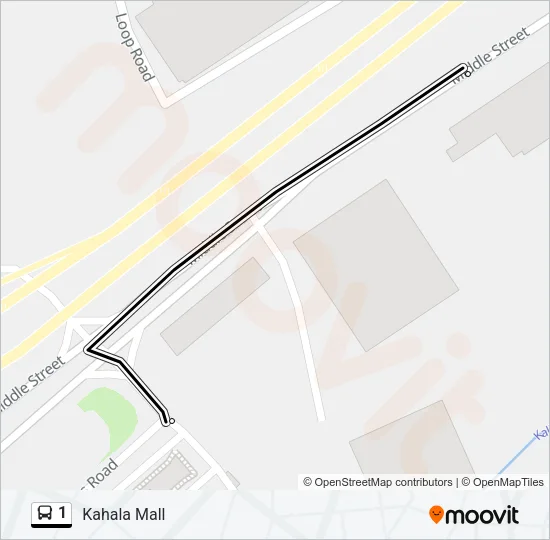 1 Bus Line Map