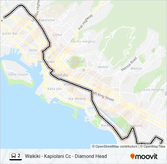 2 Bus Line Map