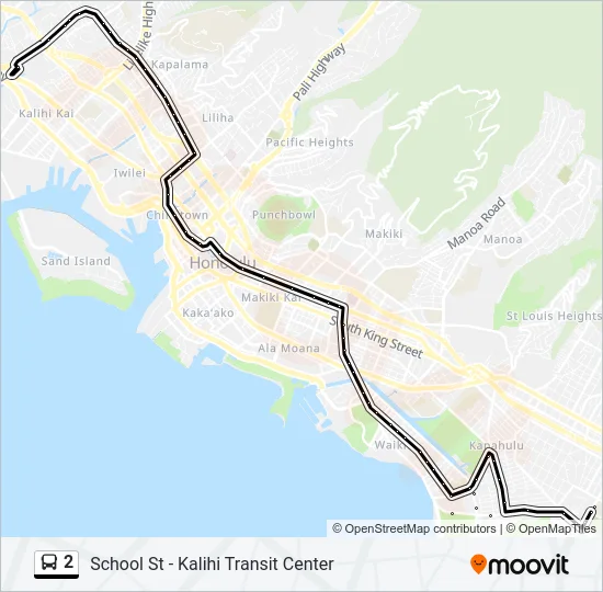 2 Bus Line Map