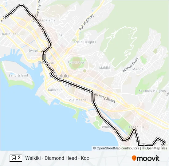 2 Bus Line Map