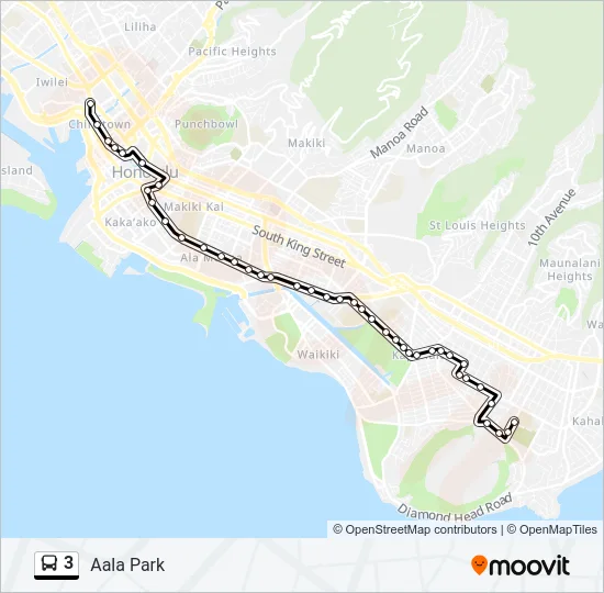 3 Bus Line Map