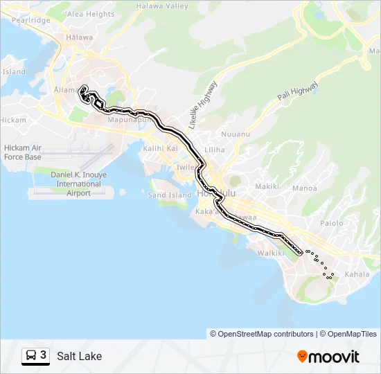 3 Bus Line Map