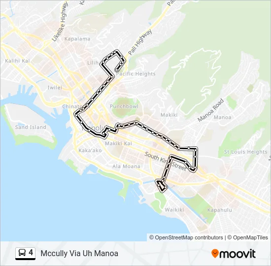 4 Bus Line Map