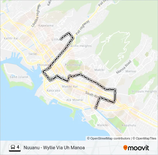 4 Bus Line Map