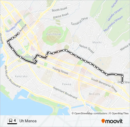 4 Bus Line Map