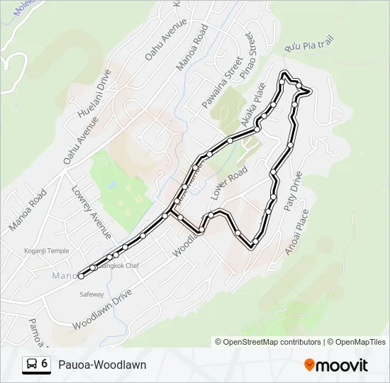 6 Bus Line Map
