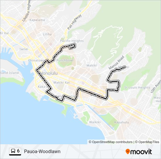 6 Bus Line Map