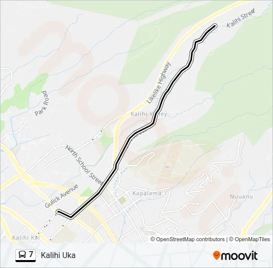 7 Bus Line Map