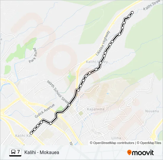 7 Bus Line Map