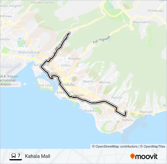 7 Bus Line Map