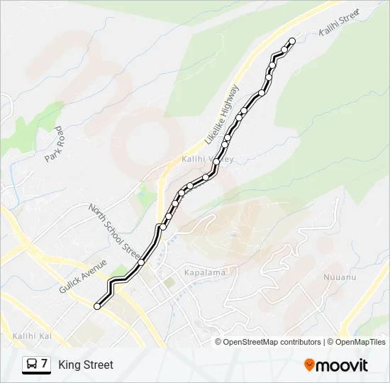 7 Bus Line Map