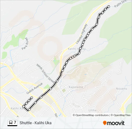 7 Bus Line Map