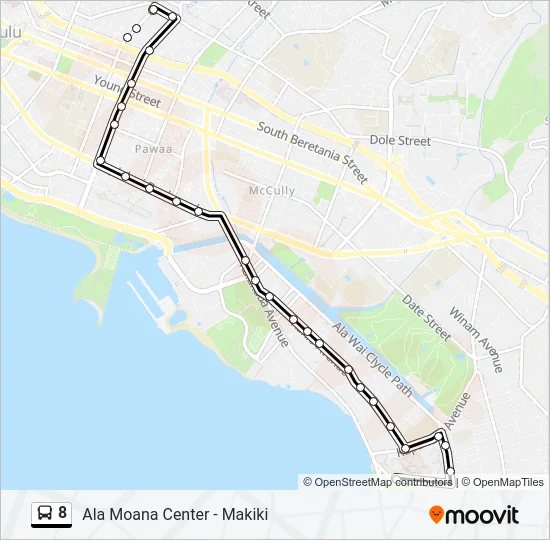 8 Bus Line Map