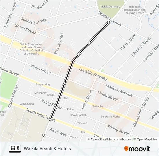 8 Bus Line Map