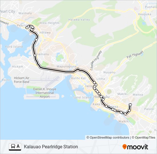 a Route Schedules, Stops & Maps Kalauao Pearlridge Station (Updated)