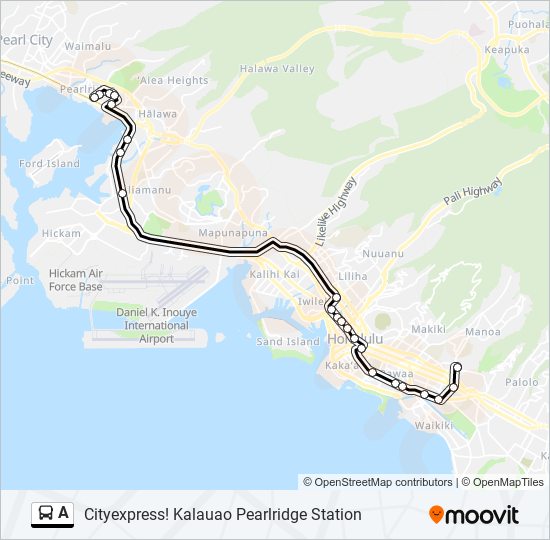 A Route Schedules Stops Maps Cityexpress Kalauao Pearlridge   9644368 