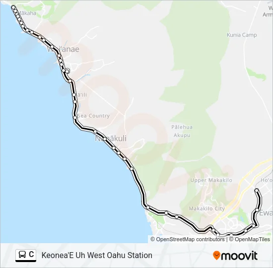 C Bus Line Map