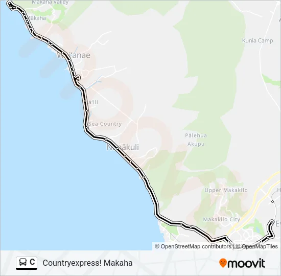 C Bus Line Map