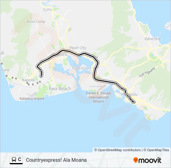 C Bus Line Map