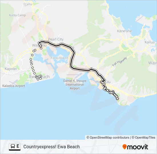 E Bus Line Map