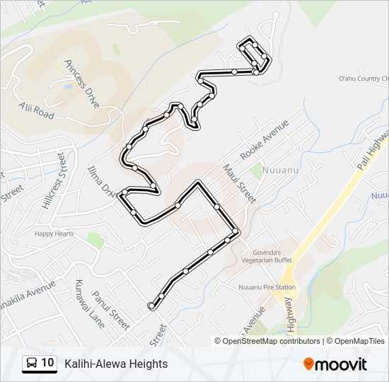 10 bus Line Map