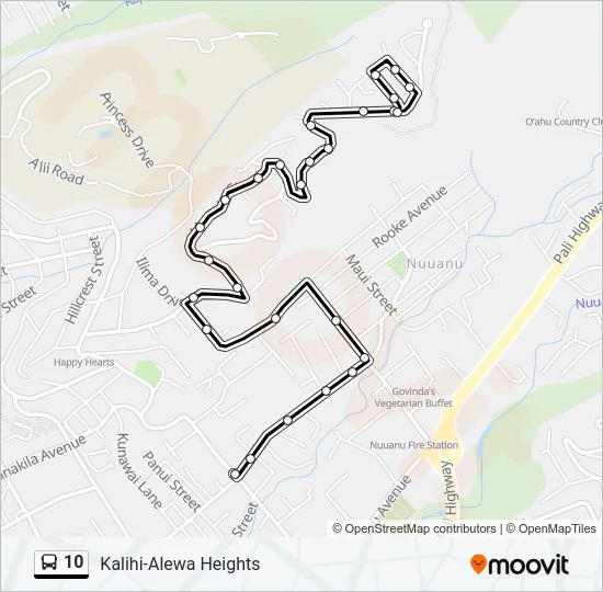 10 Bus Line Map
