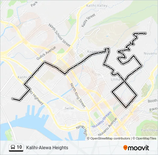 10 Bus Line Map