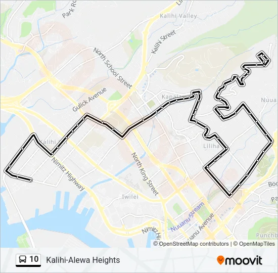 10 Bus Line Map