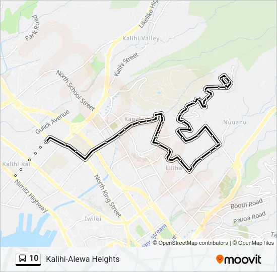 10 Bus Line Map