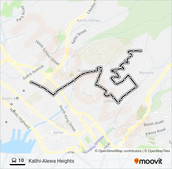 10 Bus Line Map