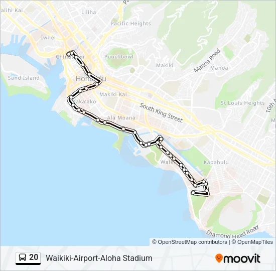 20 Bus Line Map