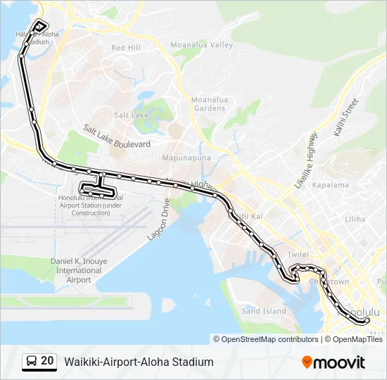 20 Bus Line Map