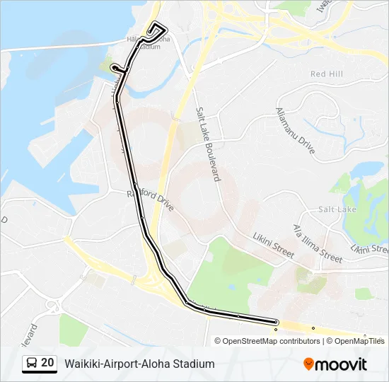 20 Bus Line Map