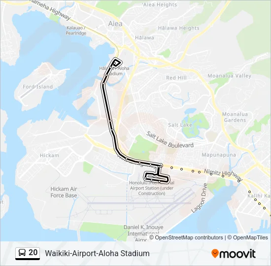 20 Bus Line Map