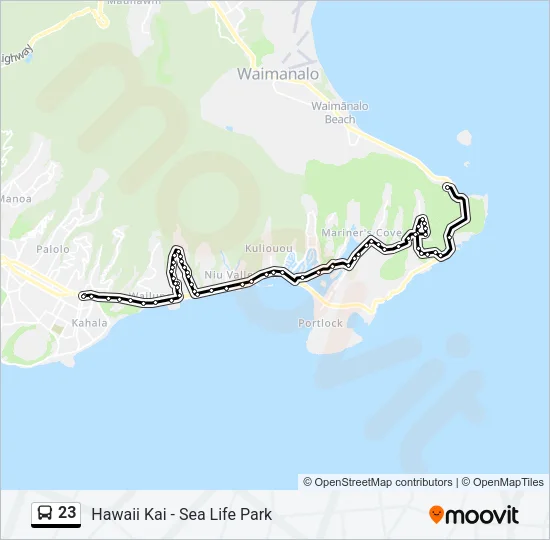 23 Bus Line Map