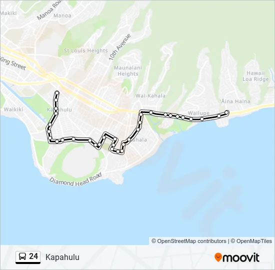 24 Bus Line Map