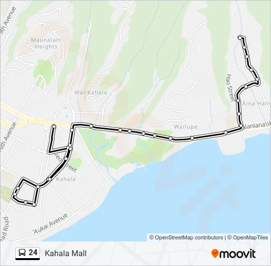 24 Bus Line Map