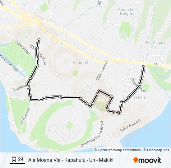 24 Bus Line Map