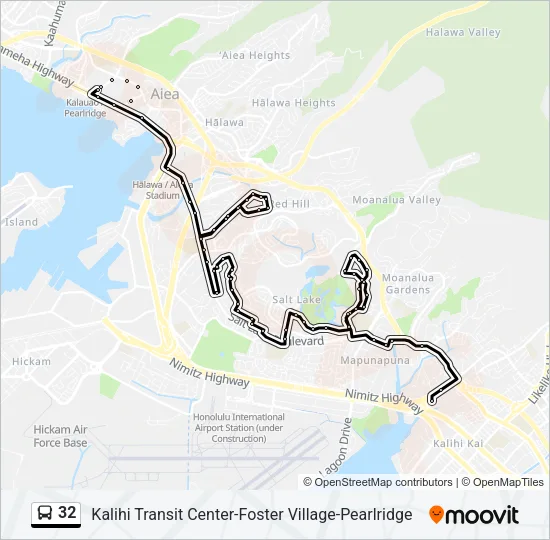 32 Bus Line Map