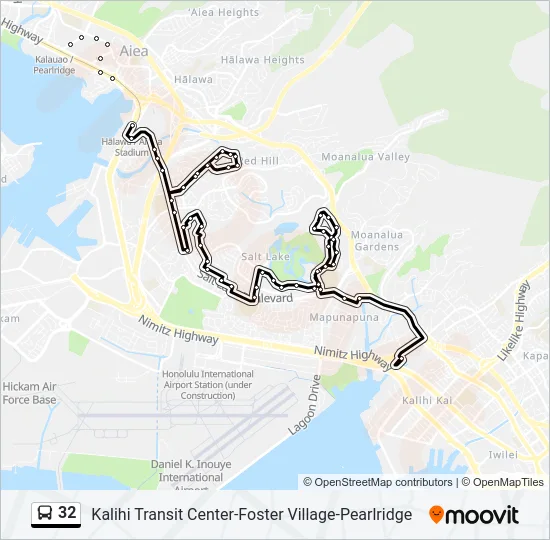 32 Bus Line Map